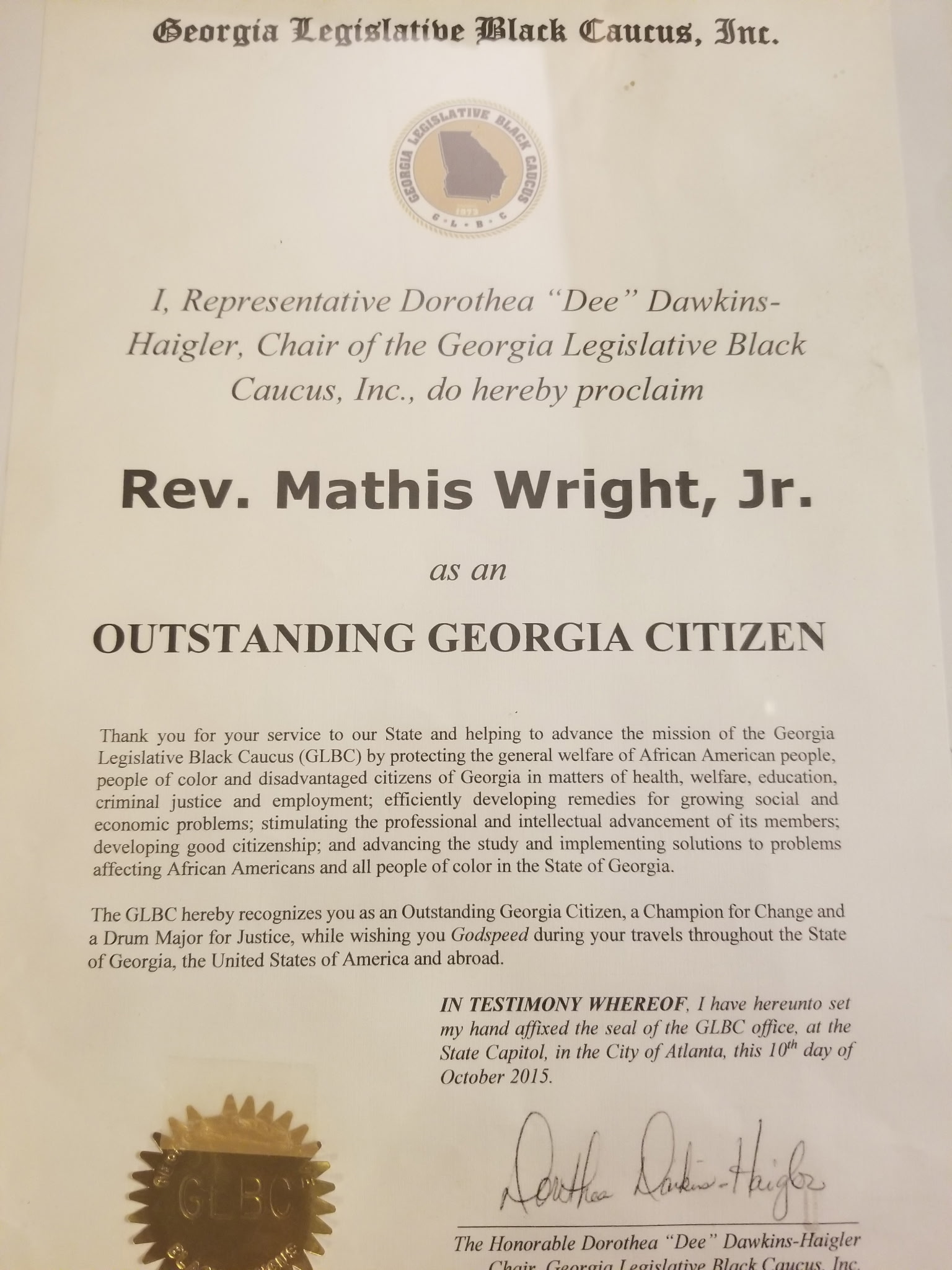 GLBC Award